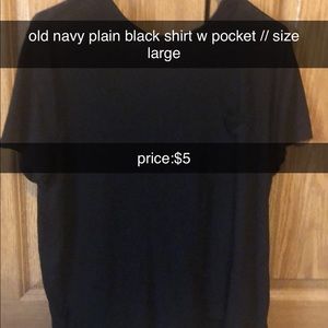 old navy black shirt